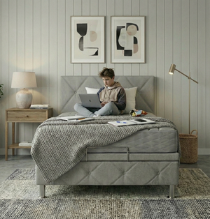 מיטה וחצי יילו עם ראש | Yellow